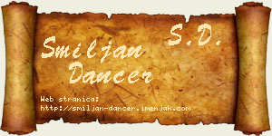 Smiljan Dancer vizit kartica